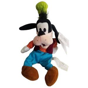 NEW The Disney Store Bean Bag Goofy Stuffed Plush Animal Toy Doll 11"